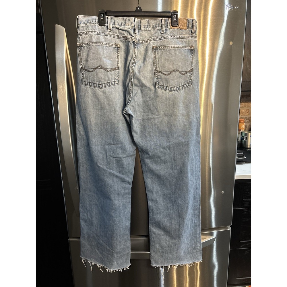 Vintage Wrangler Jeans Mens 38X30 Blue Loose Straight Baggy Skater Relaxed Y2K - Picture 2 of 9